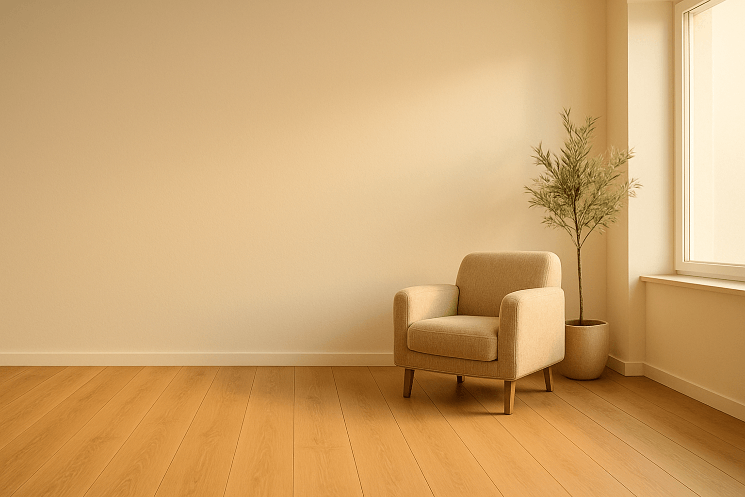 Calm Scandinavian living room