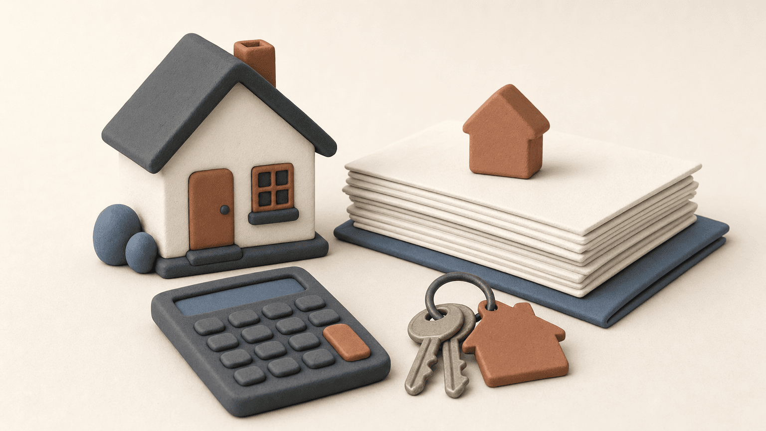 Homeowner reviewing mortgage break penalty paperwork at a kitchen table