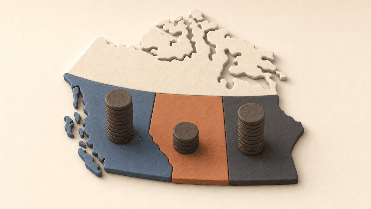 Map comparing Alberta closing costs to other provinces
