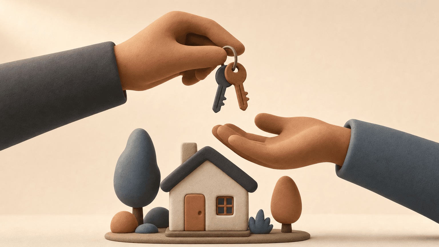 Inherited house keys handed to an heir