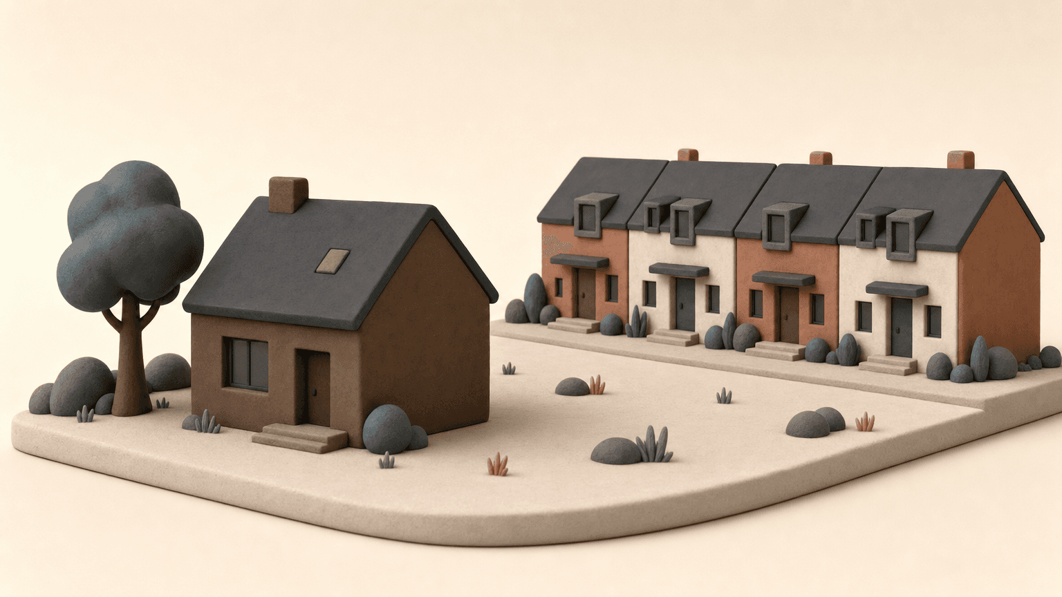 A single-detached house on a quiet Edmonton street with its own driveway, yard and garage