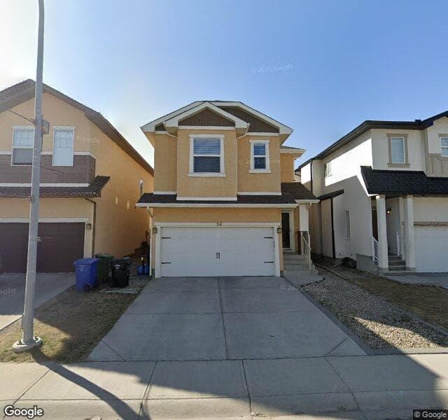 Street view of 340 Covecreek Circle NE, Calgary
