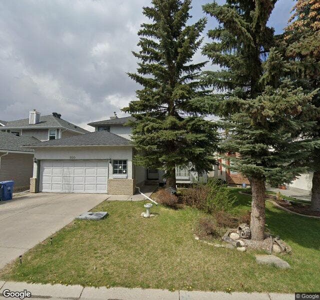Street view of 100 Hawktree Green NW, Calgary