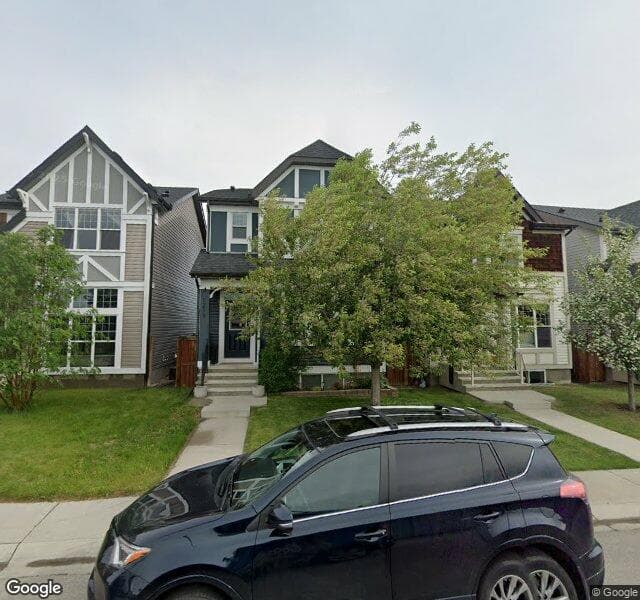 Street view of 1219 New Brighton Park SE, Calgary