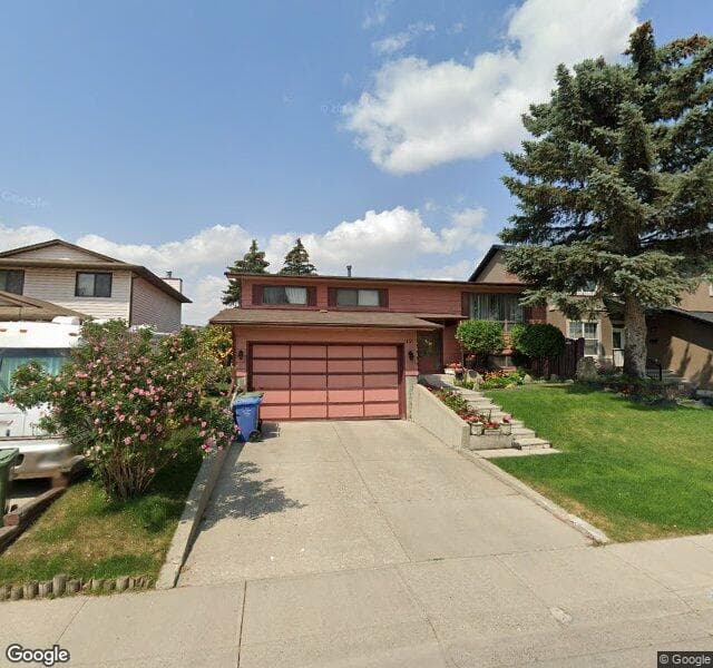 Street view of 12 Castlebury Way NE, Calgary