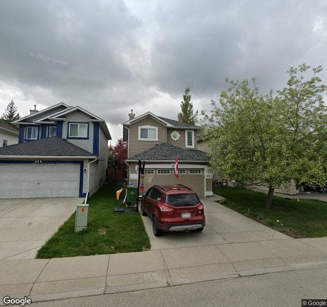 Street view of 253 Bridlecreek Park SW, Calgary