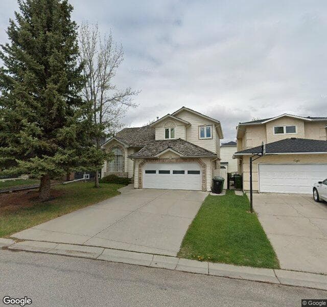 Street view of 12 Evergreen Gardens SW, Calgary