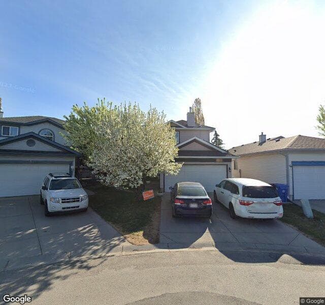 Street view of 155 Hidden Spring Close NW, Calgary