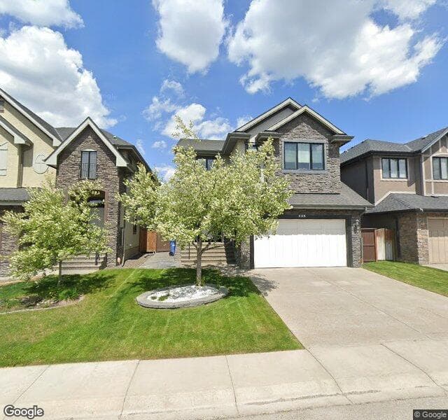 Street view of 135 W Coach Way SW, Calgary