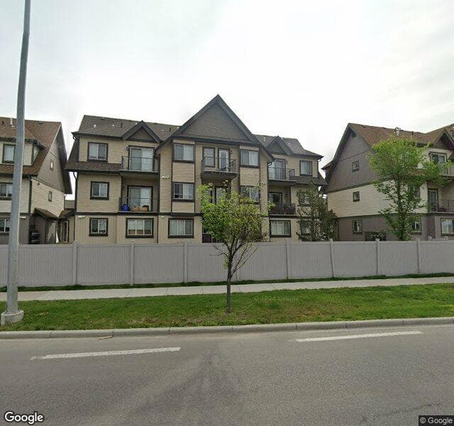 Street view of 1210-121 Copperpond Common SE, Calgary