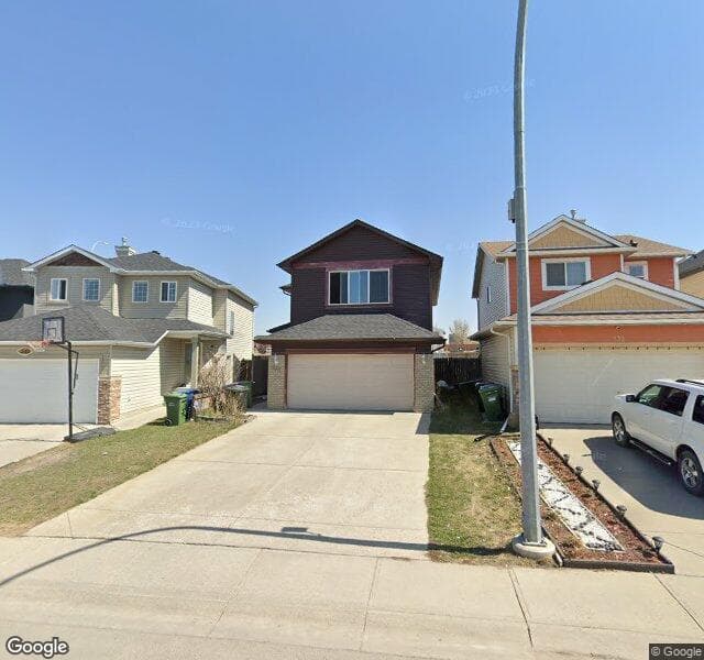 Street view of 238 Saddlecrest Close NE, Calgary