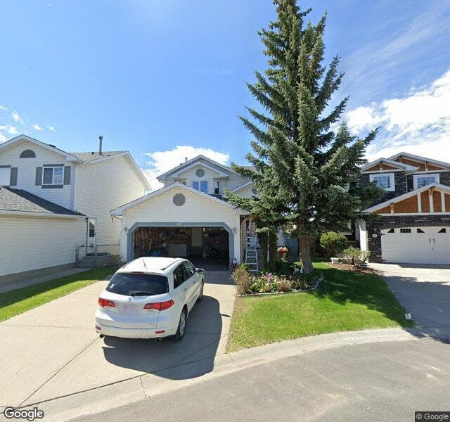 Street view of 125 Mount Cornwall Mews SE, Calgary