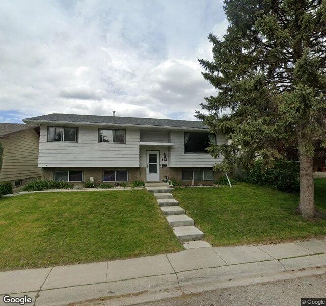 Street view of 123 Queen Tamara Place SE, Calgary