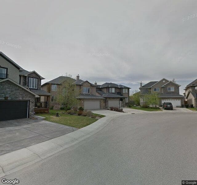 Street view of 136 Strathlea Place SW, Calgary