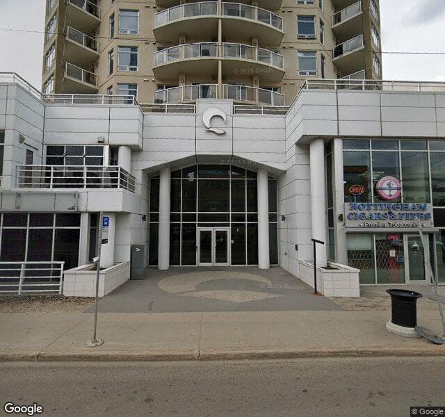 Street view of 1804-10388 105 Street NW, Edmonton