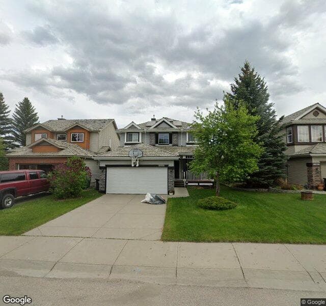 Street view of 18554 Chaparral Manor SE, Calgary