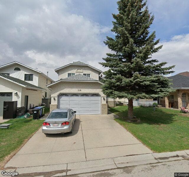 Street view of 116 Hawktree Green NW, Calgary