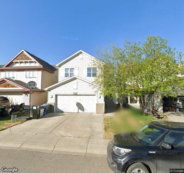 Street view of 128 Evansbrooke Landing NW, Calgary