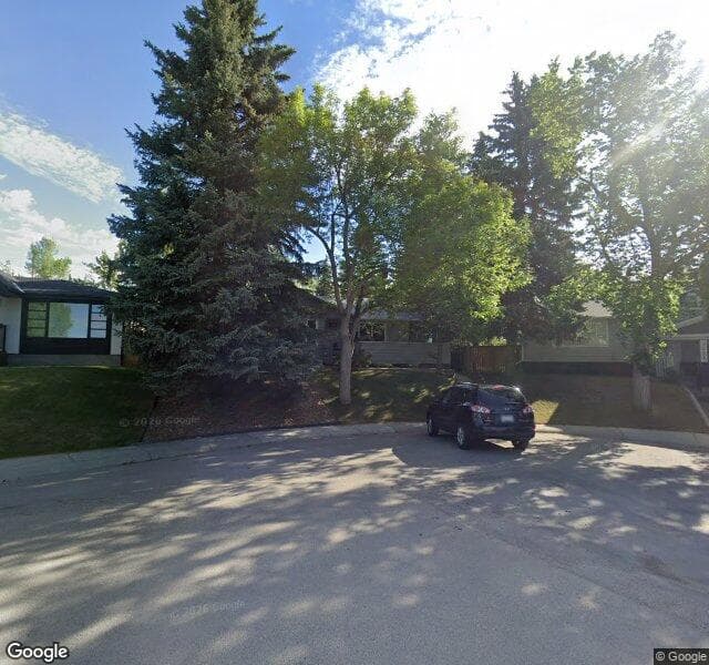 Street view of 2104 Crocus Road NW, Calgary