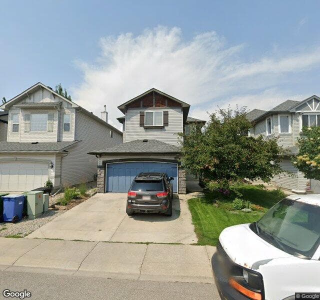 Street view of 160 Brightonstone Bay SE, Calgary