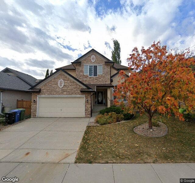 Street view of 134 Strathridge Close SW, Calgary