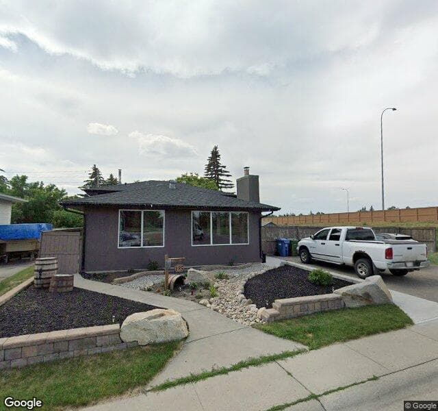 Street view of 195 Manora Drive NE, Calgary