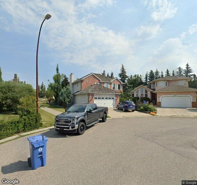 Street view of 127 Woodbriar Place SW, Calgary