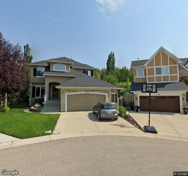 Street view of 127 Crestridge Place SW, Calgary