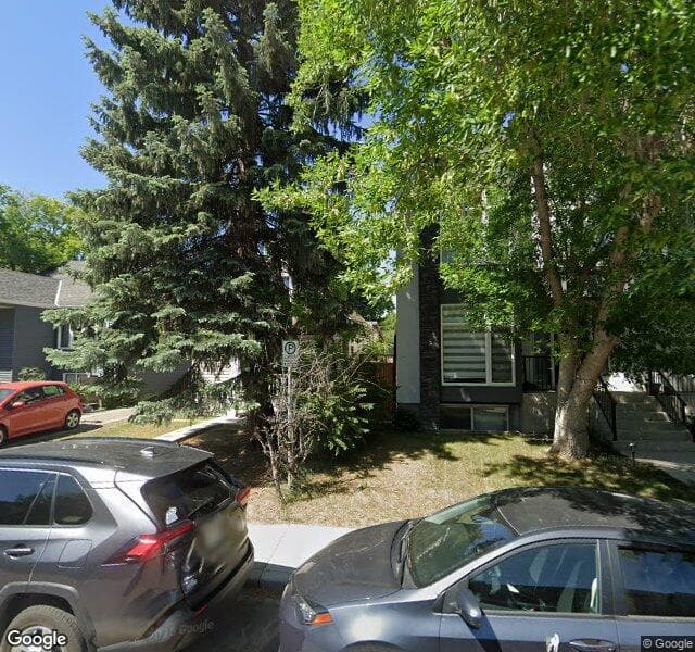 Street view of 1408 17 Avenue NW, Calgary