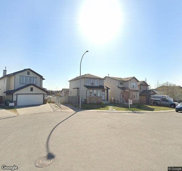 Street view of 201 Covebrook Close NE, Calgary