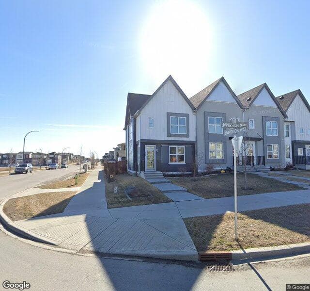 Street view of 1027 Livingston Way NE, Calgary