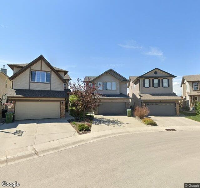 Street view of 103 Cougarstone Court SW, Calgary