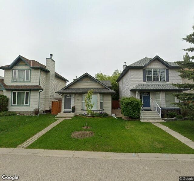 Street view of 114 Cramond Close SE, Calgary