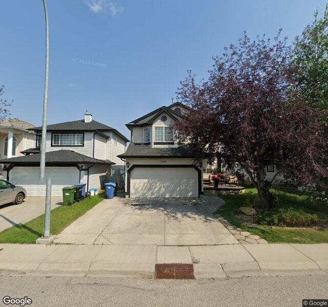 Street view of 299 Valley Brook Circle NW, Calgary