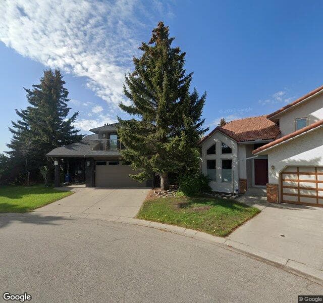 Street view of 127 Hawkview Manor Place NW, Calgary