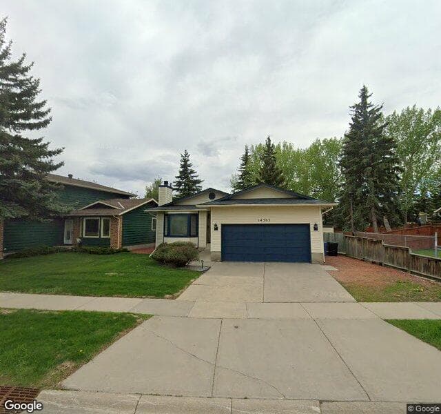 Street view of 14203 Deer Run Boulevard SE, Calgary