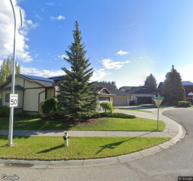 Street view of 127 Strathcona Mews SW, Calgary