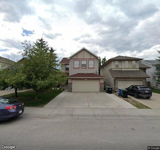 Street view of 163 Panamount Street NW, Calgary