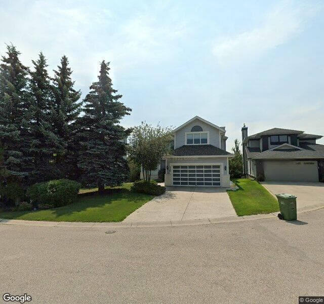 Street view of 156 Woodford Close SW, Calgary