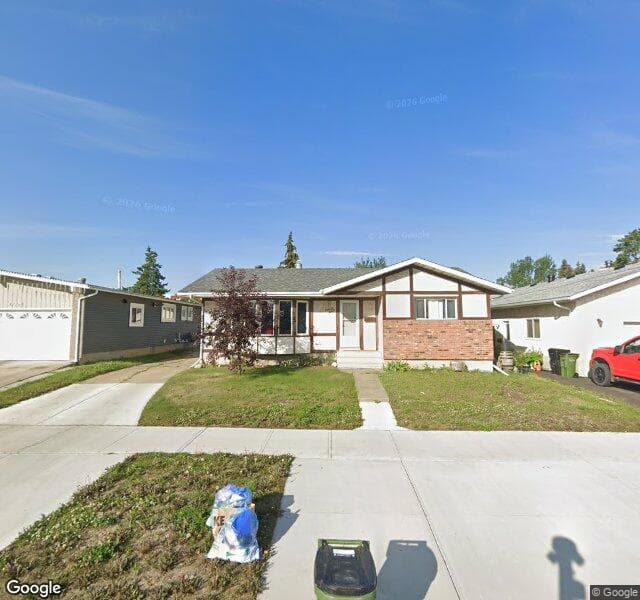 Street view of 16608 109 Street NW, Edmonton