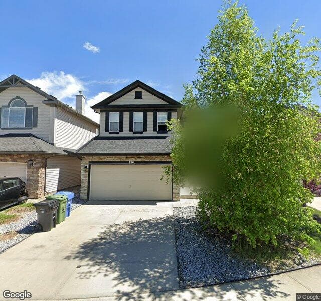 Street view of 186 Kincora Park NW, Calgary