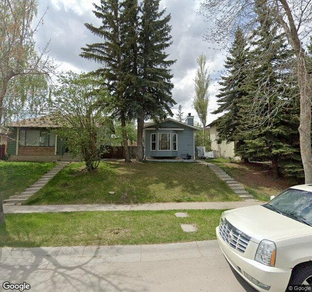 Street view of 1347 Berkley Drive NW, Calgary