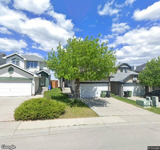 Street view of 150 Hidden Hills Terrace NW, Calgary