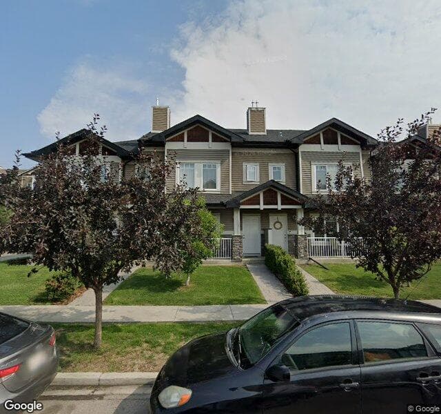 Street view of 125 Prestwick Villas SE, Calgary