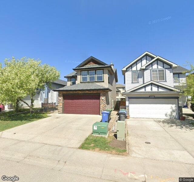 Street view of 112 Panamount Lane NW, Calgary