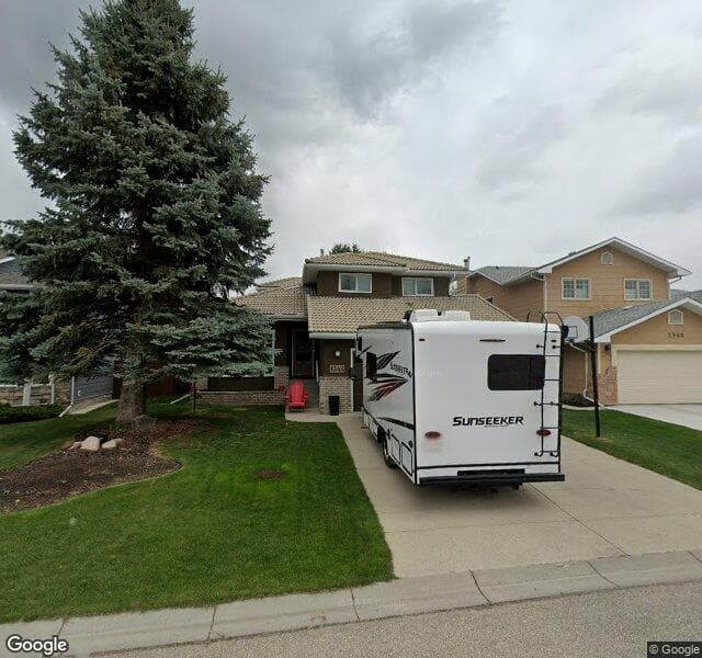 Street view of 1344 Sunwood Road SE, Calgary