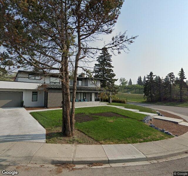 Street view of 1504 Cavanaugh Place NW, Calgary