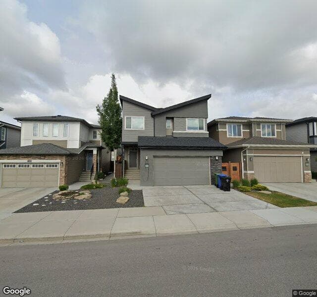 Street view of 323 Sage Bluff Drive NW, Calgary