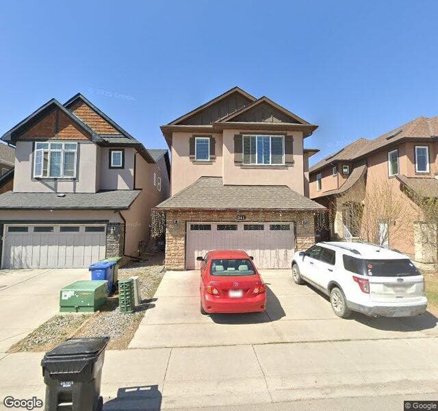 Street view of 341 Sage Meadows Circle NW, Calgary