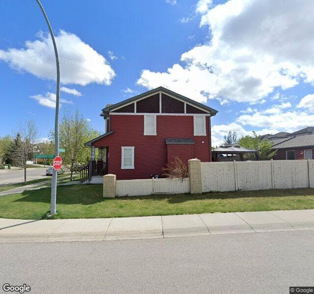 Street view of 327 Everstone Drive SW, Calgary